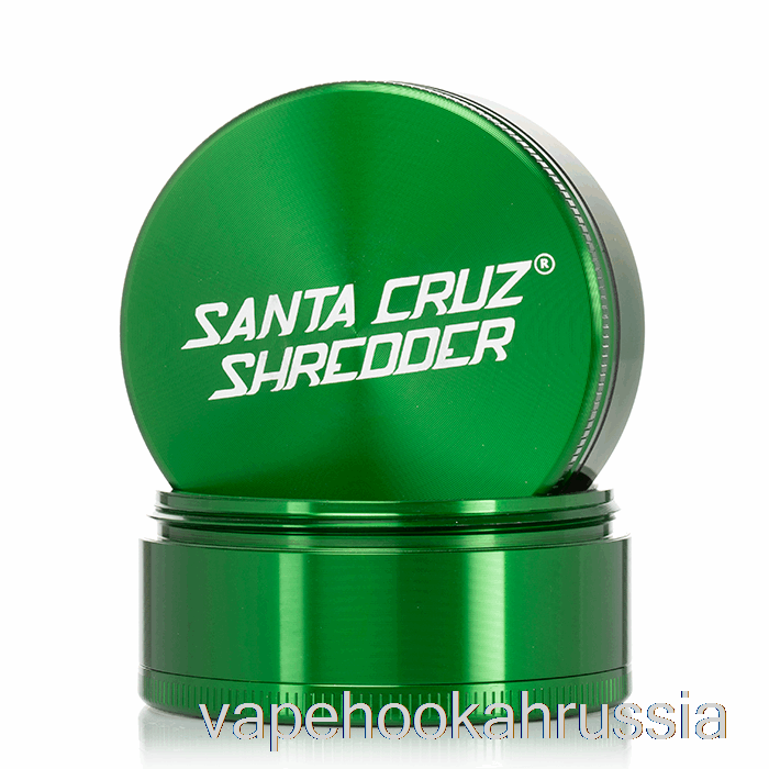 Измельчитель Vape Juice Santa Cruz 2,75 дюйма, большая мясорубка из 4 частей, зеленая (70 мм)
